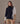 Pull col roulé jacquard flamme - Noir