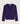 Kaschmirpullover mit V-Ausschnitt – Dunkelviolett