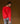Pull col V oversize en cachemire 4 fils - Orange Corail