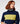 Zweifarbiger kurzer Rollkragenpullover – Marineblau