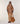 Large Lou tote bag in suede leather - Camel Brown