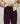 Stretch-Lammfell-Leggings – Dunkelviolett