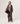 Langer Strickmantel – Havannabraun