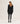 Jupe courte en laine bouillie - Noir