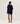 Kaschmirponcho – Marineblau