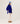 Poncho aus Kaschmir mit 3/4-Ärmeln – Ultramarinblau