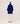 Poncho aus Kaschmir mit 3/4-Ärmeln – Ultramarinblau