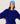 Poncho aus Kaschmir mit 3/4-Ärmeln – Ultramarinblau