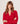 Kaschmirpullover mit tunesischem Kragen – Rot