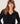 Kaschmirpullover mit tunesischem Kragen – Schwarz