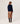 Kaschmirpullover mit tunesischem Kragen – Mitternachtsblau