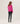 Wide striped cashmere sweater - Toned Pink