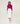 Rollkragen-Twin-Set aus Seide – Fuchsia