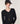 Pullover mit V-Ausschnitt aus Merinowolle – Schwarz