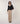 Strickjacke mit Zopfmuster – Schwarz