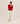 Pullover mit V-Ausschnitt aus Merinowolle – Rot