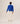 Pullover mit V-Ausschnitt aus Merinowolle – Azurblau