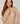 Pull ajouré en coton et laine - Beige Ficelle
