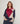 Colorblock-Pullover mit Rollkragen – Grenat