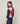 Pull col roulé colorblock - Grenat