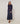 Sockenpullover mit Polokragen – Jeansblau