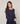 Feinstrickpullover mit Rundhalsausschnitt – Jeansblau