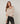 Feinstrickpullover mit V-Ausschnitt – Beige