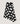 Asymmetrischer langer Rock aus bedrucktem Canvas – Pois