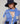 Dreifarbige Weste aus Merinowolle – Horizon Blue