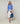 Dreifarbiger Rundhalspullover aus Merinowolle – Horizon Blue