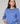 Dreifarbiger Rundhalspullover aus Merinowolle – Horizon Blue