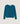 Pullover mit asymmetrischem Ausschnitt aus Merinowolle – Pfauenblau