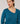 Pullover mit asymmetrischem Ausschnitt aus Merinowolle – Pfauenblau