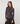 Drapiertes T-Shirt - Anthrazit