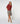 Merinowollpullover mit Rundhalsausschnitt und 3/4-Arm - Dunkelrot