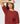 Merinowollpullover mit Rundhalsausschnitt und 3/4-Arm - Dunkelrot