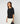 Merinowollpullover mit Rundhalsausschnitt und 3/4-Arm - Anthrazitgrau