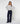 Weite Samthose - Marineblau