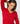 Pullover mit V-Ausschnitt aus Merinowolle – Rot
