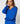 Pullover mit V-Ausschnitt aus Merinowolle – Azurblau