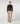 Gerader Hoodie aus zwei Materialien in Wolle