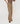 Hoch taillierte Baumwollhose mit weitem Bein – Dunkelbeige