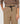 Hoch taillierte Baumwollhose mit weitem Bein – Dunkelbeige