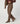 Gerade Stretch-Hose aus Wildleder