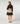 Kurze zweireihige Strickjacke Milano – Schwarz