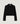 Kurze zweireihige Strickjacke Milano – Schwarz