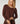 Strickpullover mit Rundhalsausschnitt - Braun