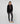 Stretch-Lederleggings – Schwarz