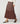 Long knit skirt - Marron