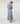 Langer Strickrock - Blau